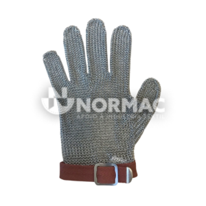 LUVA MALHA AÇO REVERSÍVEL U-SAFE 0/XXS/CASTANHO